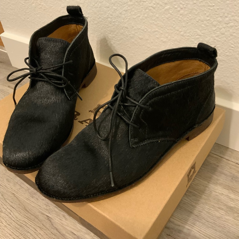 TRASK Addy Calf Hair Booties